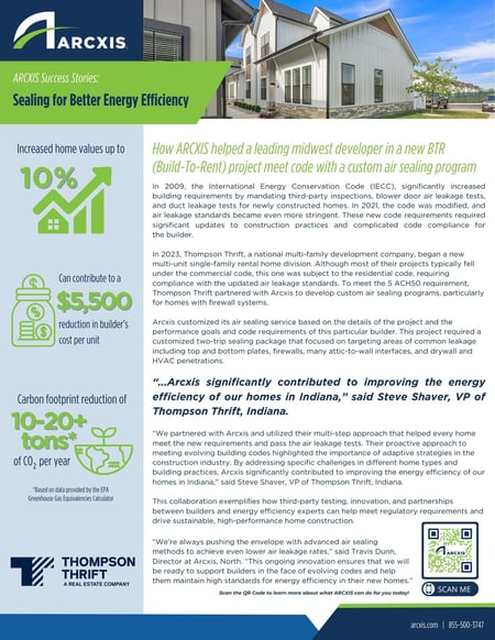 Thompson Thrift Sealing Case Study
